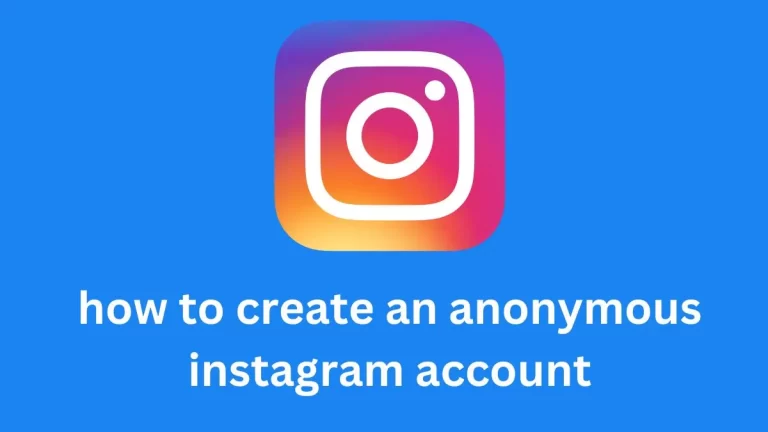 how to create an anonymous instagram account in one minute