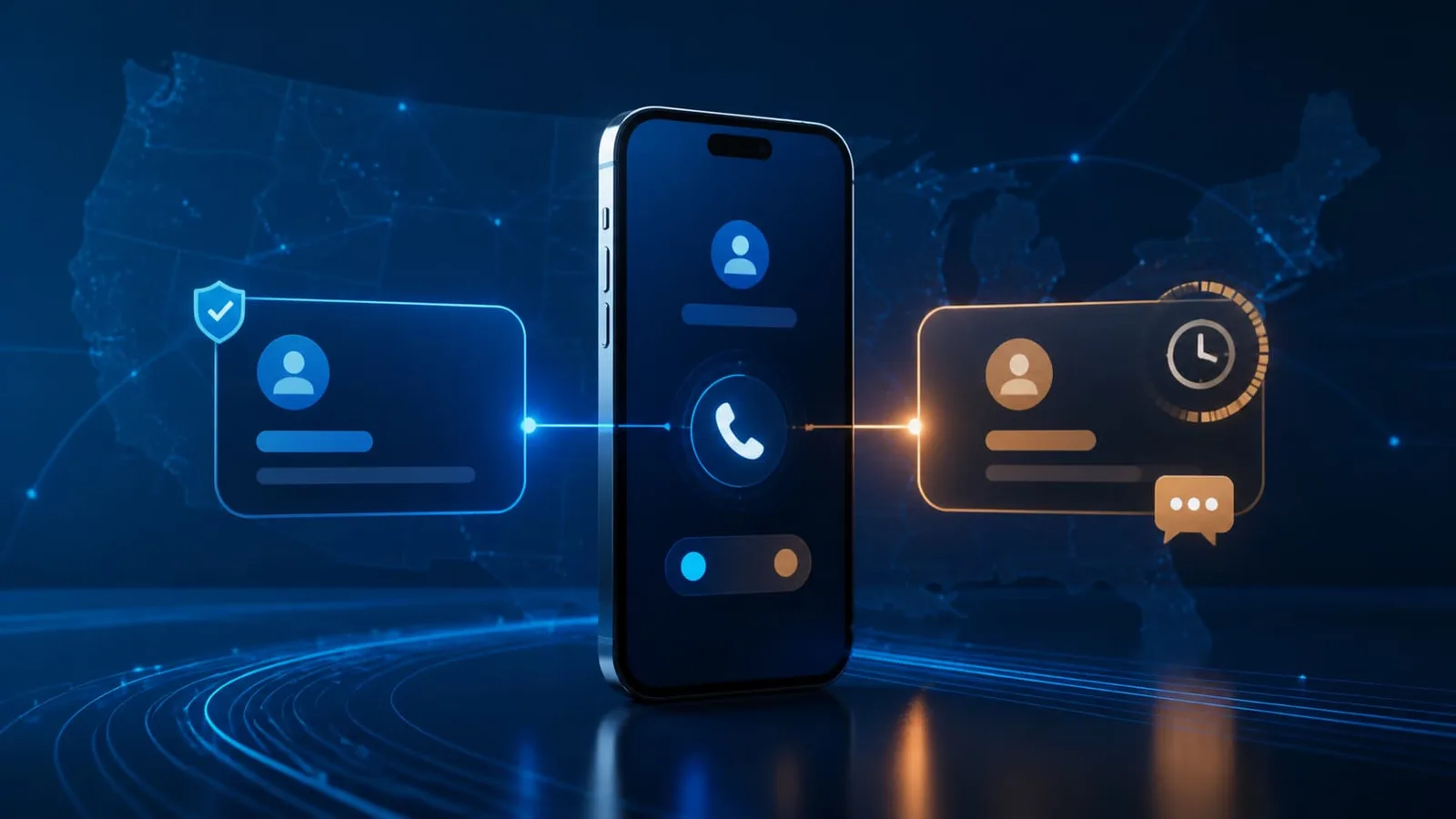 A smartphone managing a permanent primary line and a temporary second phone number